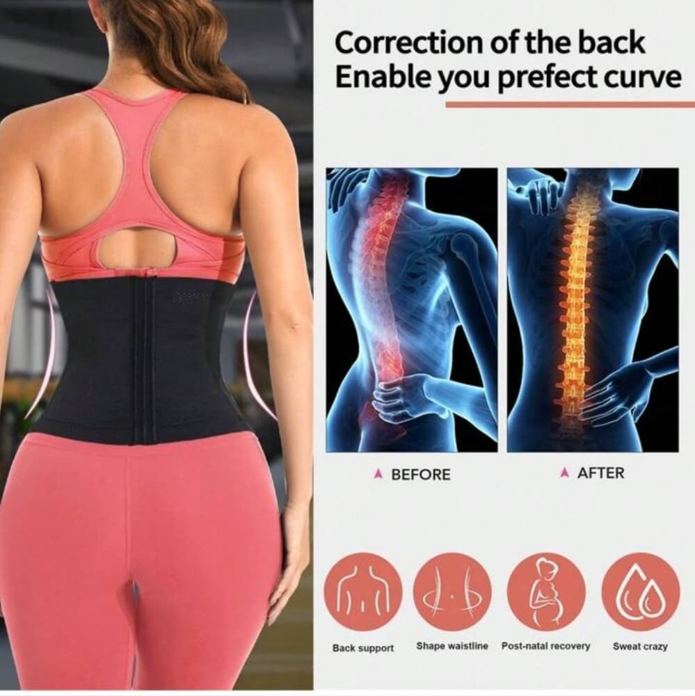 Wrap Waist Trainer Double Belt Faja Body - Thumbnail 7