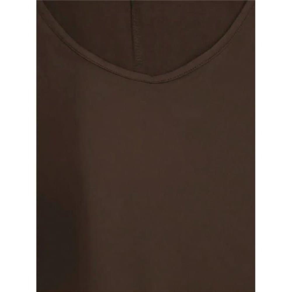 Brown Short Sleeve Dress With Hidden Pocket - Thumbnail 7