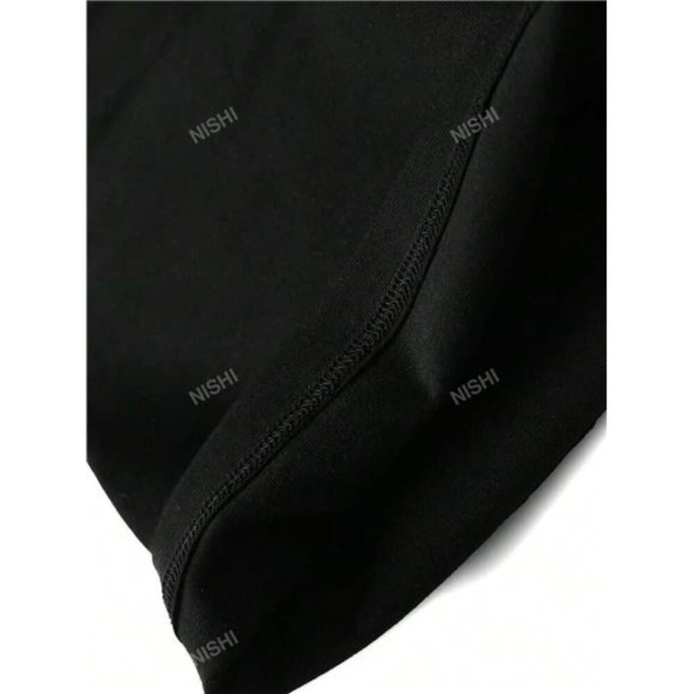Letter Printed Long Sleeve Hooded T-Shirt - Thumbnail 2
