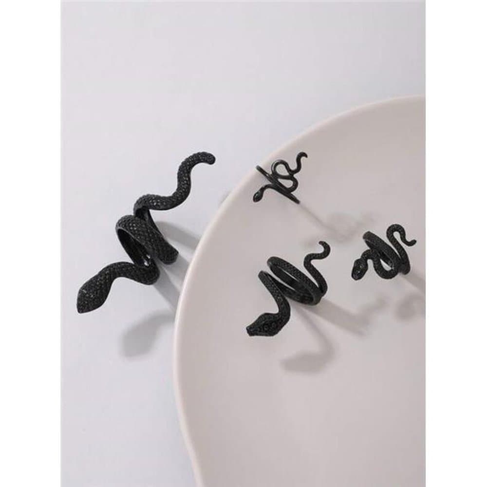 4pcs/set Snake Design Ring - Thumbnail 11