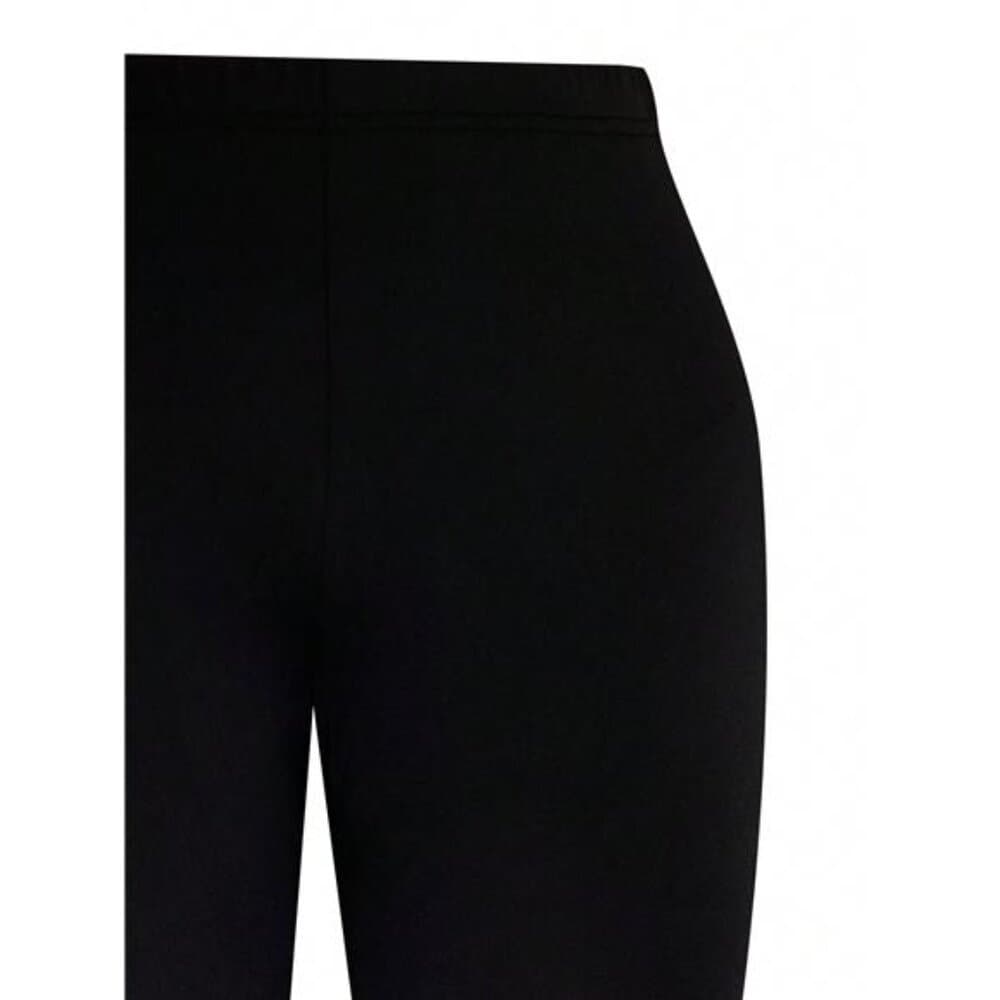 i Plus Size Women Solid Color Simple Daily Fashion Flared Pants - Thumbnail 4