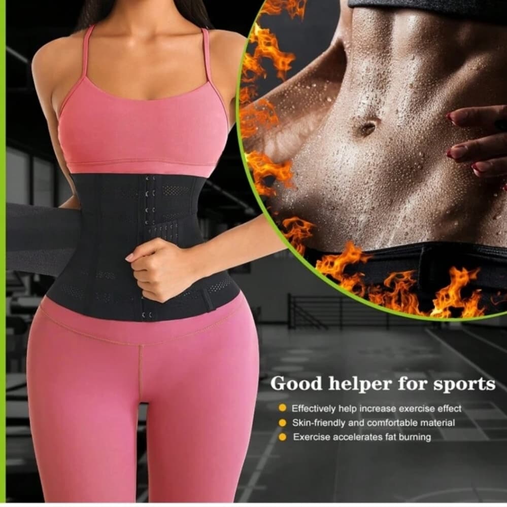 Wrap Waist Trainer Double Belt Faja Body - Thumbnail 6