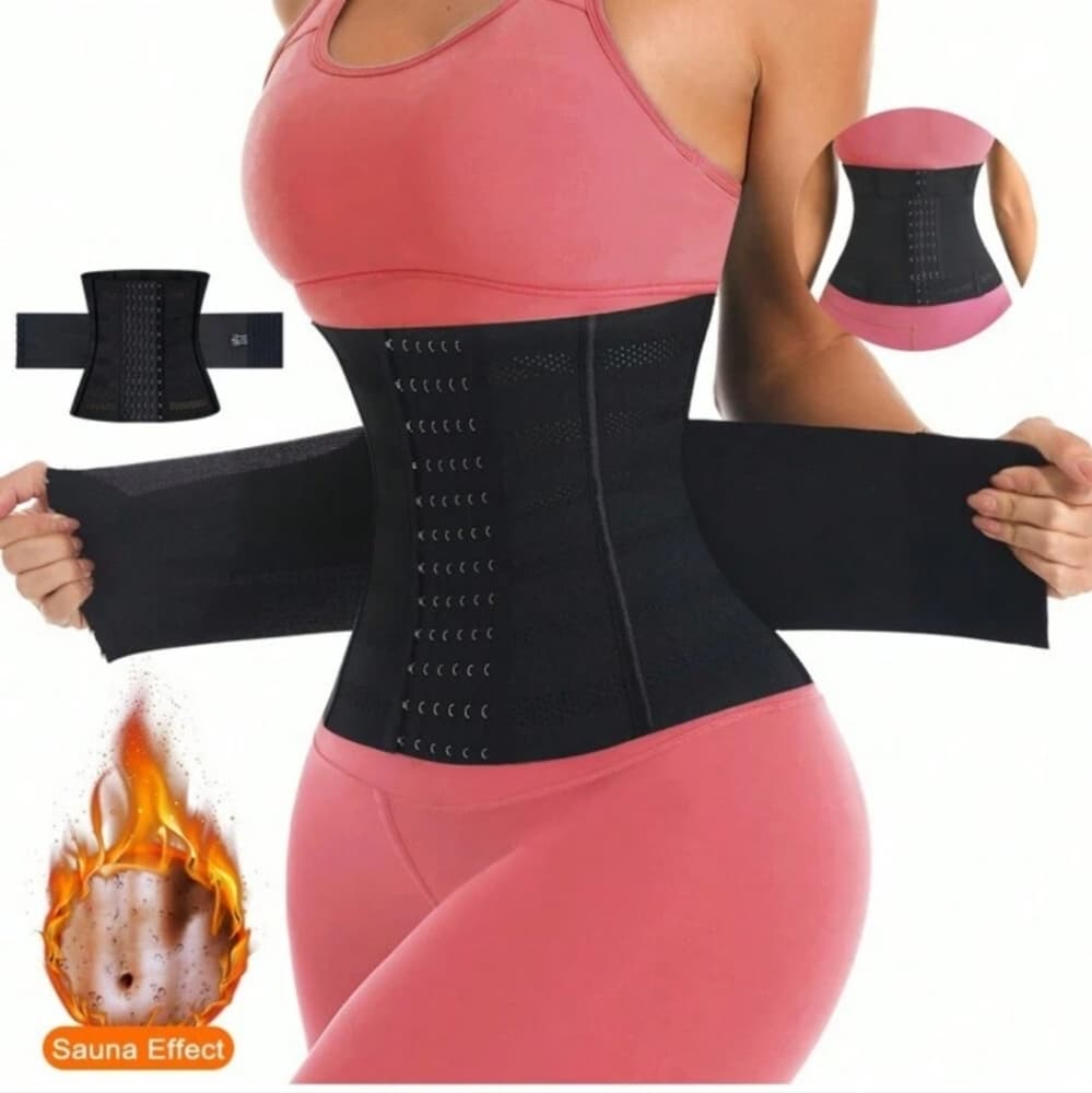 Wrap Waist Trainer Double Belt Faja Body - Thumbnail 9
