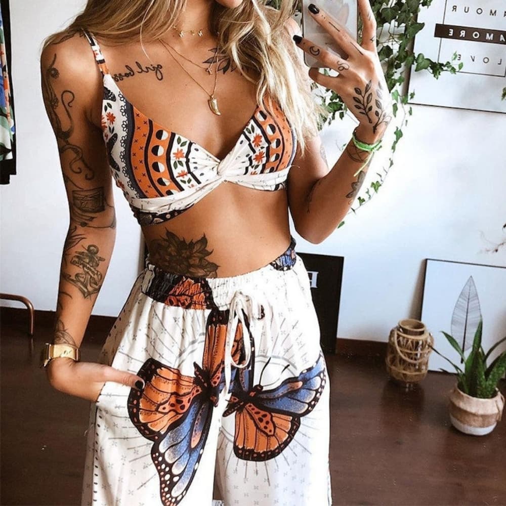 Boho butterfly Two-Piece Set size medium - Thumbnail 2