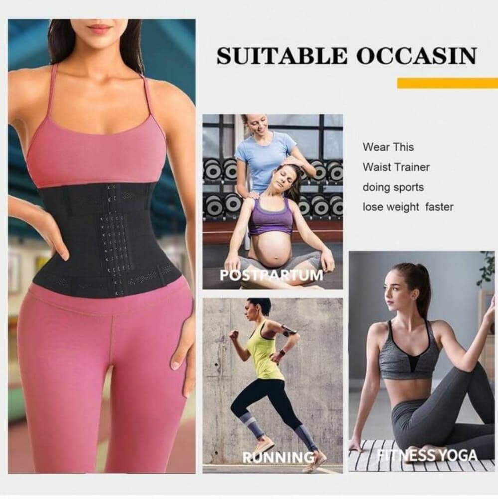 Wrap Waist Trainer Double Belt Faja Body - Thumbnail 5