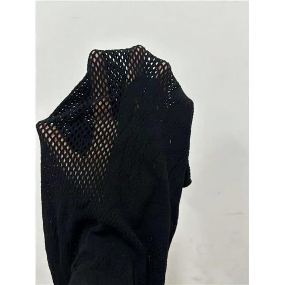 Foxxy Round Neck Long Sleeve Fashionable Sexy Mesh Sheer Blouse, Casual Resort - Thumbnail 5