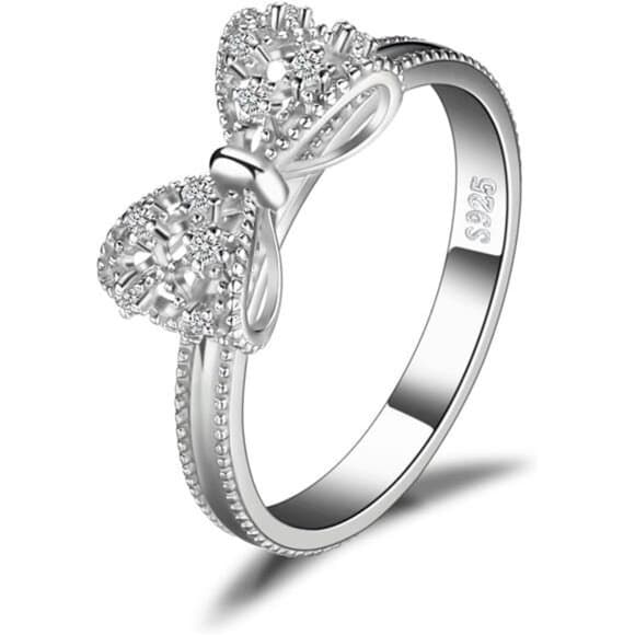 JewelryPalace 14k White Yellow Rose Gold Plated 925 Sterling Silver Rings for - Thumbnail 15