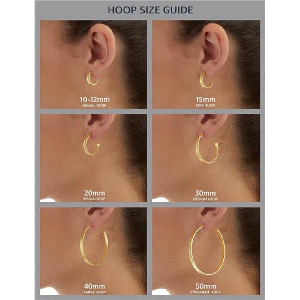 Beautiful Hinged Huggie Hoop Earrings - Thumbnail 4