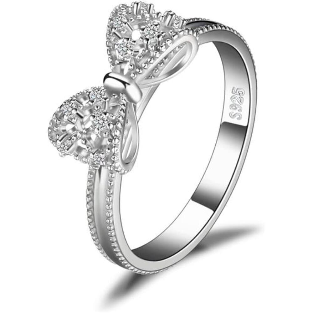 JewelryPalace 14k White Yellow Rose Gold Plated 925 Sterling Silver Rings for - Thumbnail 7