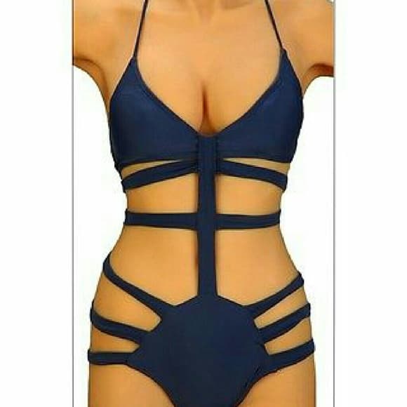 Sexy Padded One Piece Bikini - Thumbnail 2