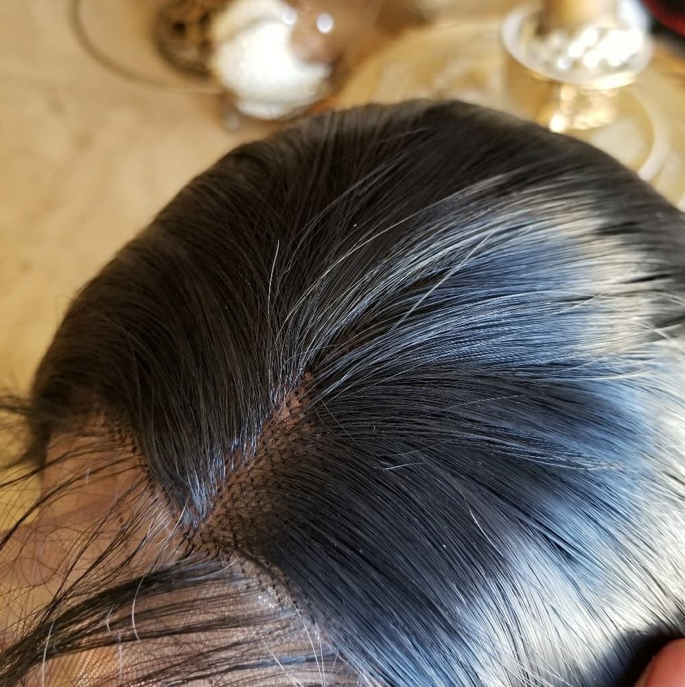 Straight Black Beauty LaceFront Wig Wig 22-24inche - Thumbnail 5