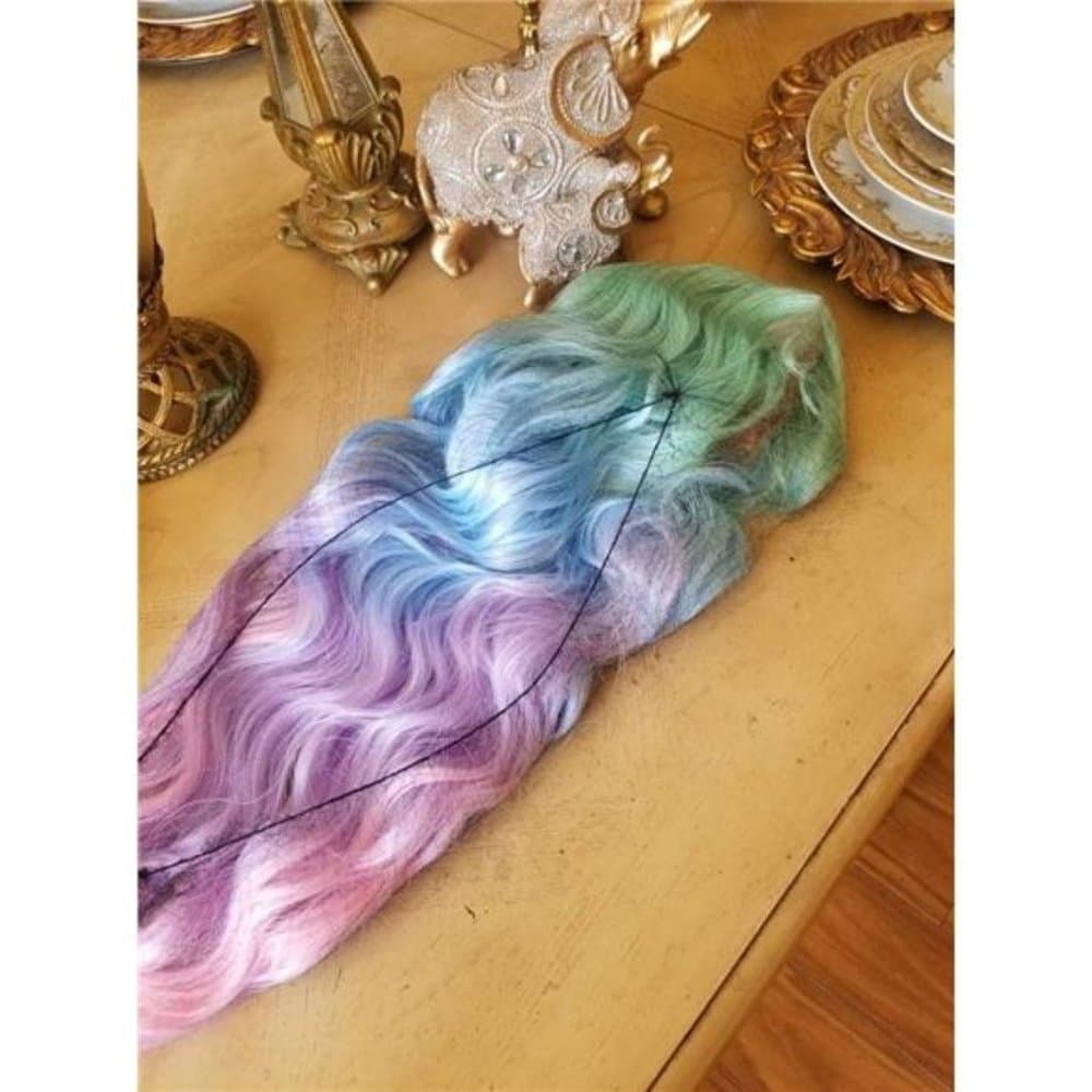 24” RAINBOW Rainbow Wavy Wig | Lace Front Wig | Heat Resistant Long BRAND NEW - Thumbnail 7