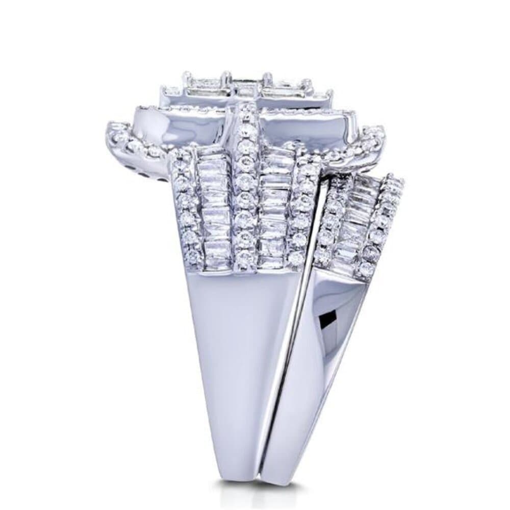 2pcs Luxury Exaggerated Women's Cubic Zirconia Pair Ring Set Ring Fashion - Thumbnail 5