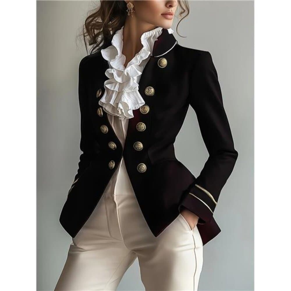 Elegant Blazer Jacket] Elegant Minimalist Women's Blazer Jacket | Graceful - Thumbnail 7