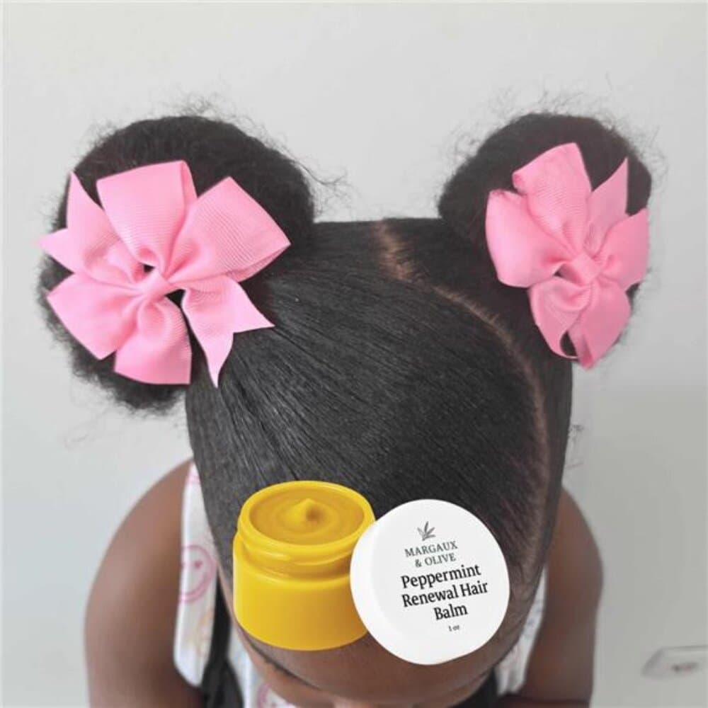 Peppermint Herbal Hair Balm | 20+ Oils & Herbs with Shea Butter, Aloe & Castor - Thumbnail 7