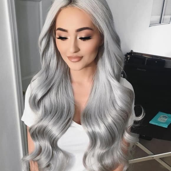 Gray Beauty Lace Front Wig - Thumbnail 7