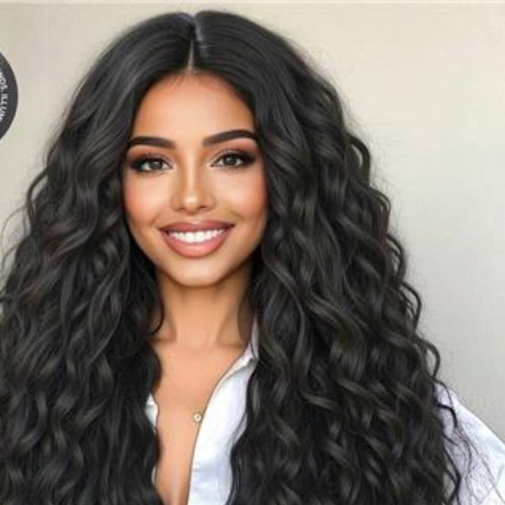 NewFashionable 28-Inch Long Curly Hair With No Bangs Synthetic Wigs: - Thumbnail 10