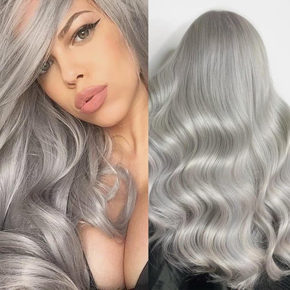 Gray Beauty Lace Front Wig - Thumbnail 3