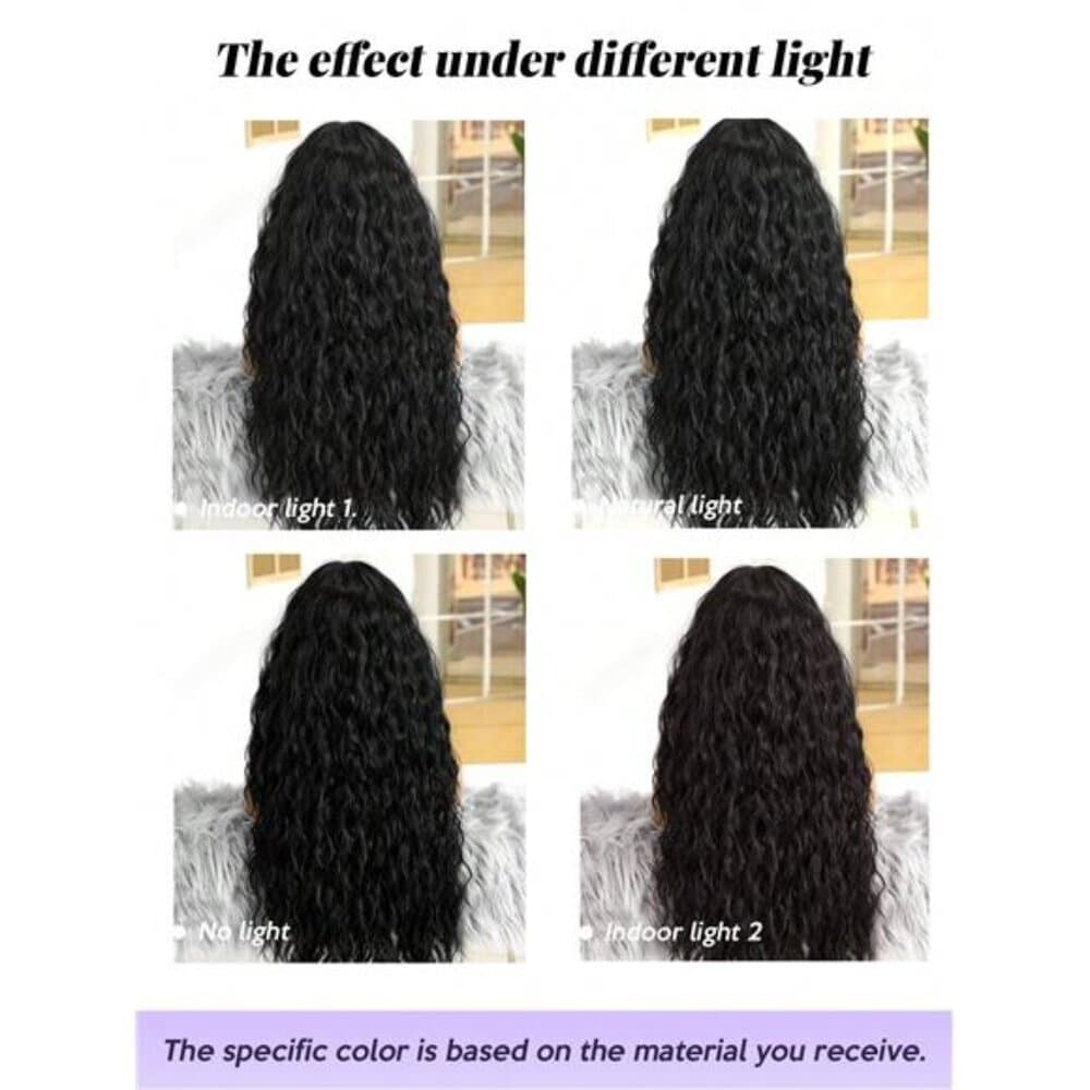 NewFashionable 28-Inch Long Curly Hair With No Bangs Synthetic Wigs: - Thumbnail 6