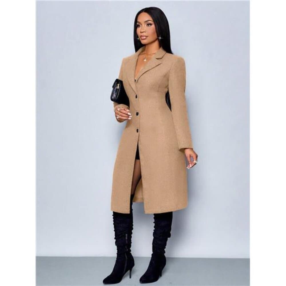 Winter Women's Elegant Sexy New Year's Party Christmas Winter Jacket - Thumbnail 4