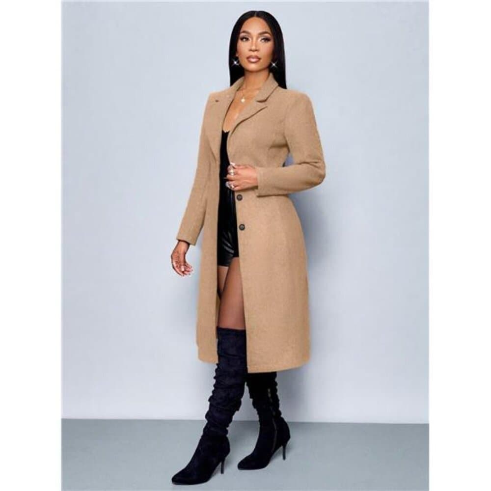Winter Women's Elegant Sexy New Year's Party Christmas Winter Jacket - Thumbnail 3