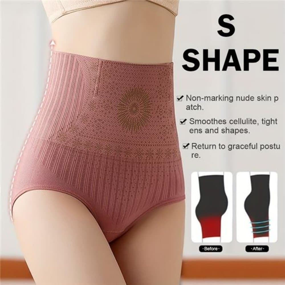 High-Waist Shaper Briefs with Waist Trimmer & Hip Lift - Thumbnail 2