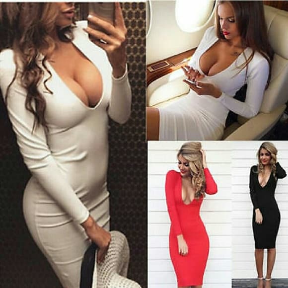Beautiful Bodycon Dress - Thumbnail 4