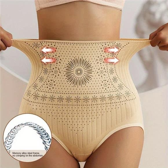 High-Waist Shaper Briefs with Waist Trimmer & Hip Lift - Thumbnail 17