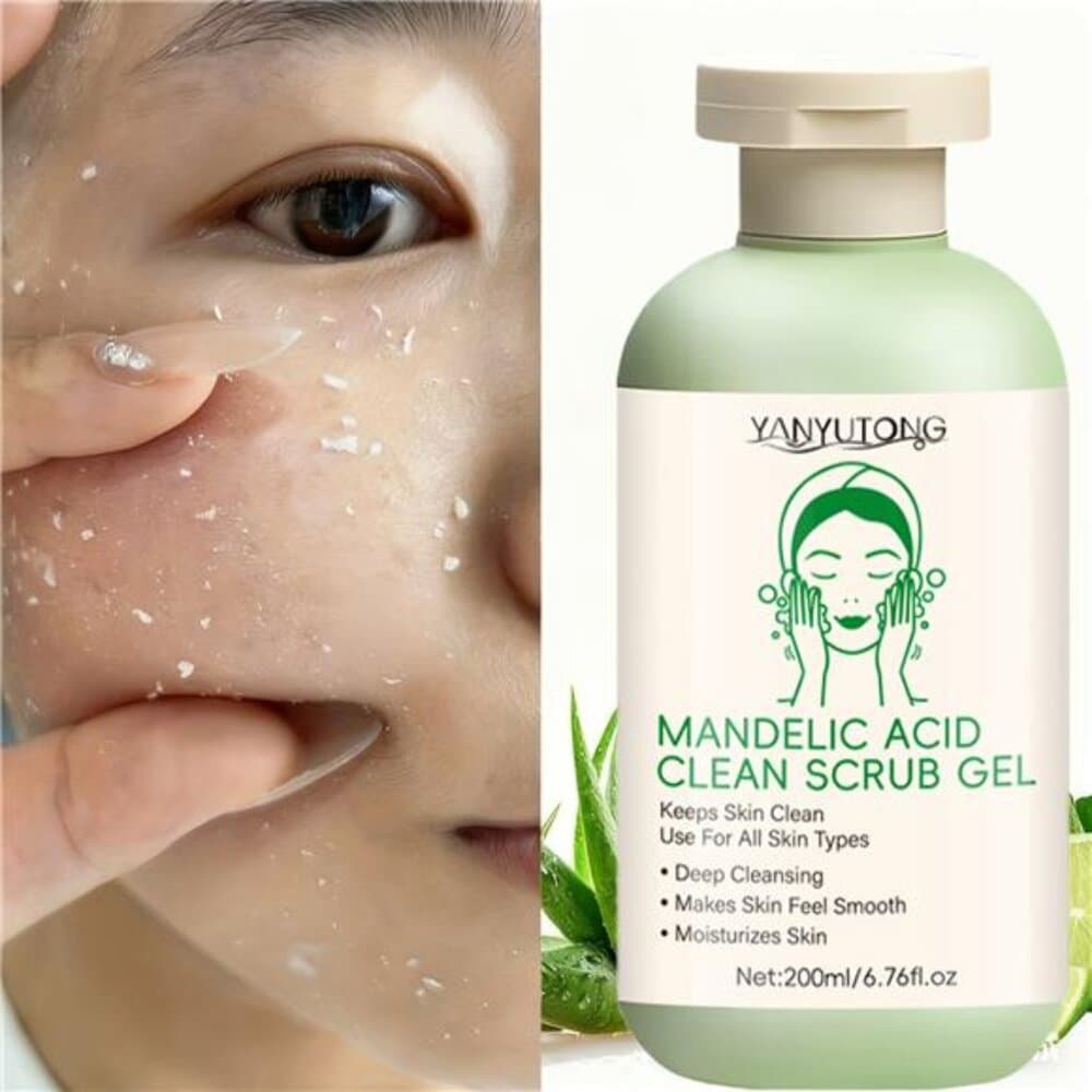 200ml Deep Cleansing Exfoliating Gel, With Mandelic Acid - Aloe Vera And Rose - Thumbnail 2