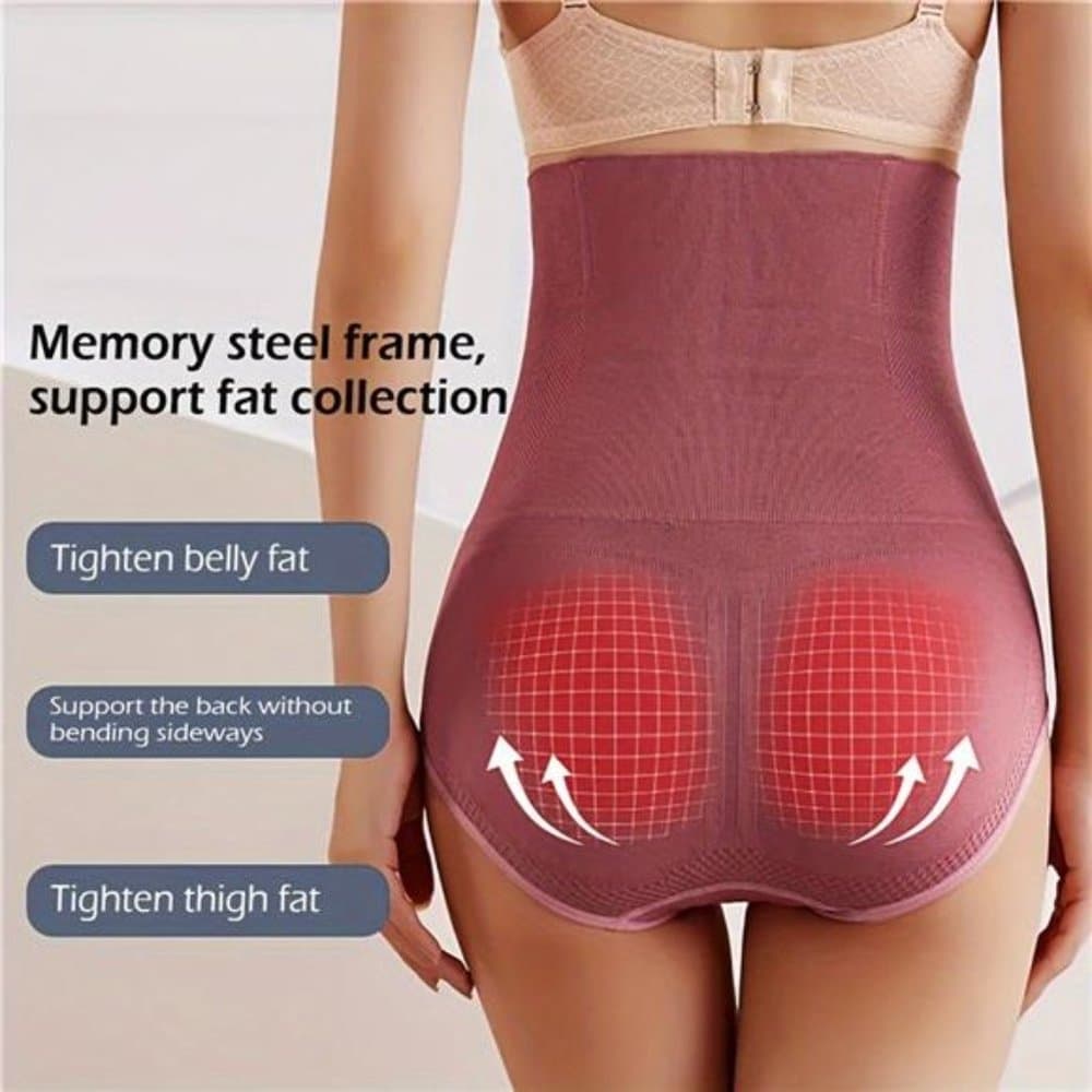 High-Waist Shaper Briefs with Waist Trimmer & Hip Lift - Thumbnail 3