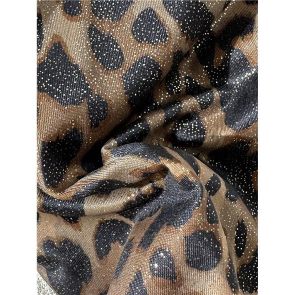 Swim SXY 2pcs Women's Sexy Leopard Print Random Pattern Halter Tie Bikini Set - Thumbnail 5