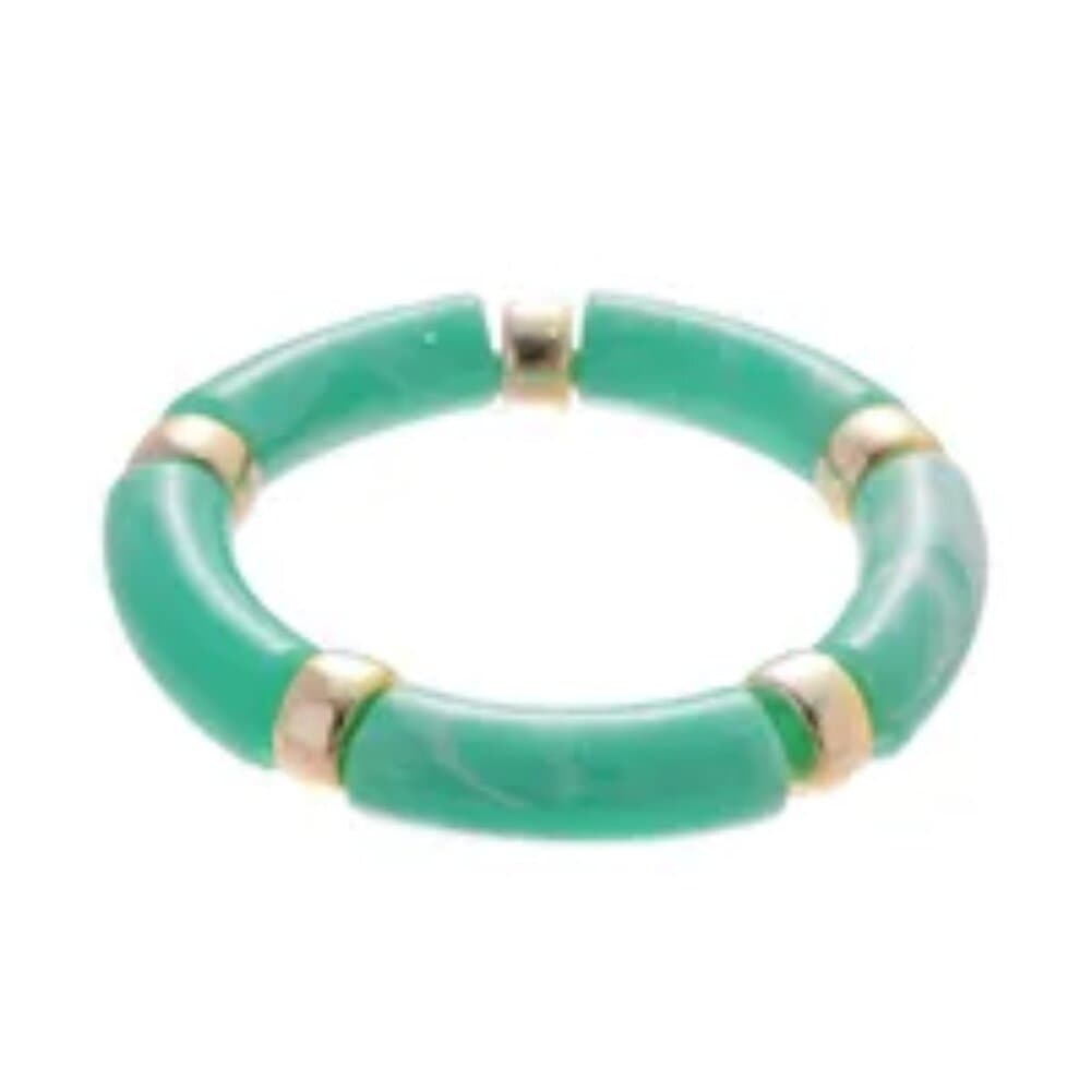 Blue Agate Geometric Resin Bracelet Fashionable Versatile Irregular Shape - Thumbnail 4