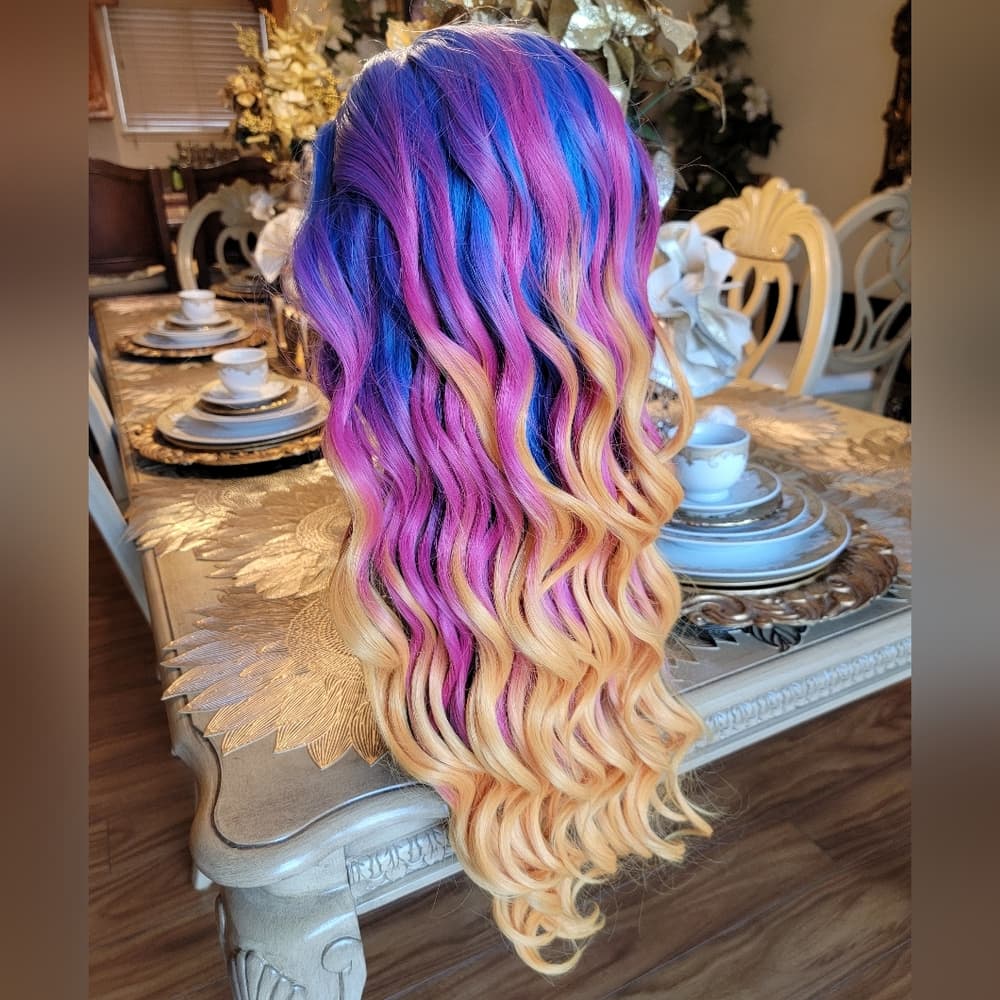 Rainbow Beauty Lace Front Wig 26-28 inches - Thumbnail 7