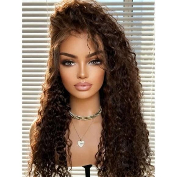 13x4 HD Deep Wave Lace Front Wigs Human Hair Pre Plucked Bleached Knots - Thumbnail 10