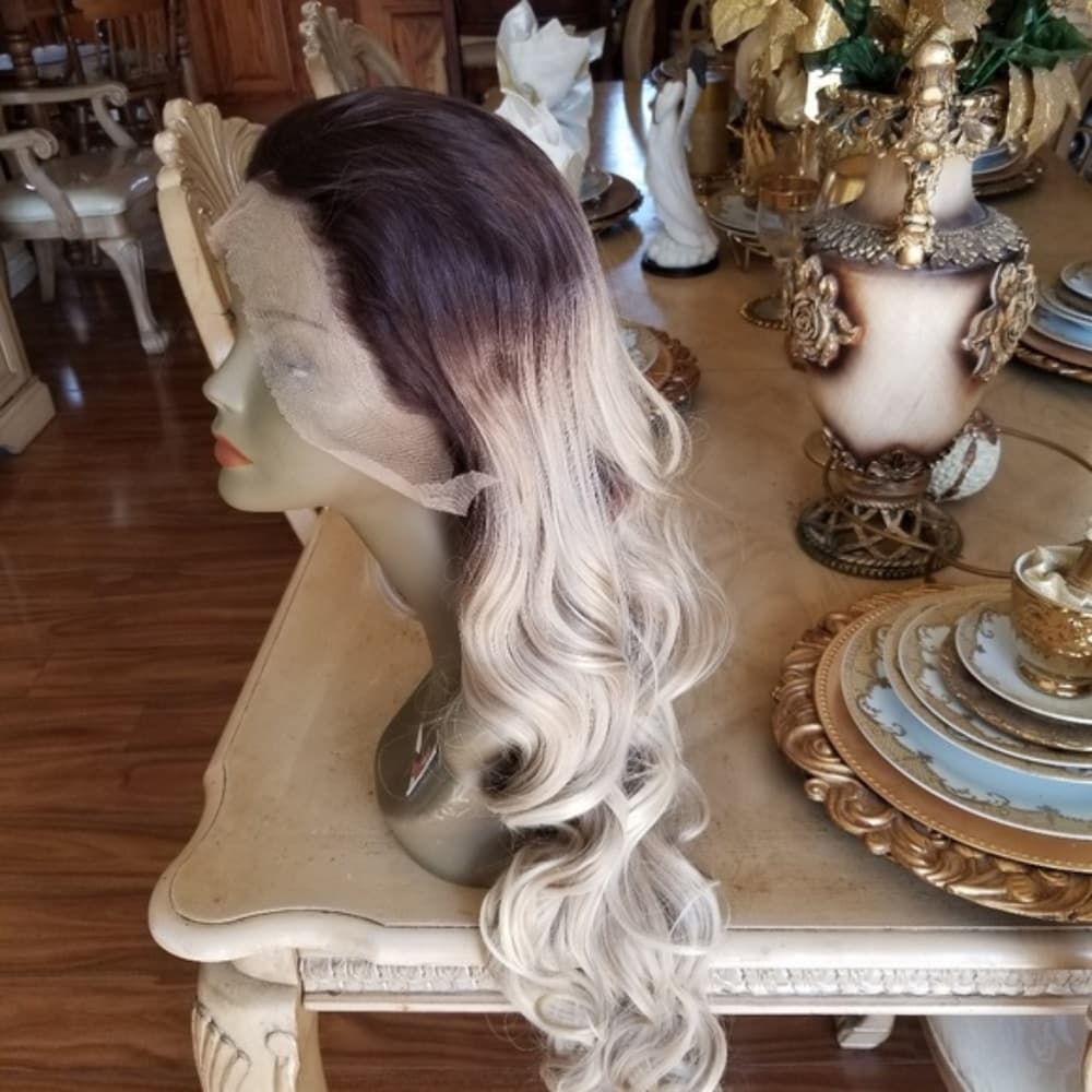 Ombre Blonde Lace Front Wig - Thumbnail 2