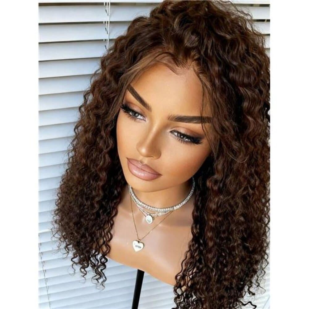 13x4 HD Deep Wave Lace Front Wigs Human Hair Pre Plucked Bleached Knots - Thumbnail 2