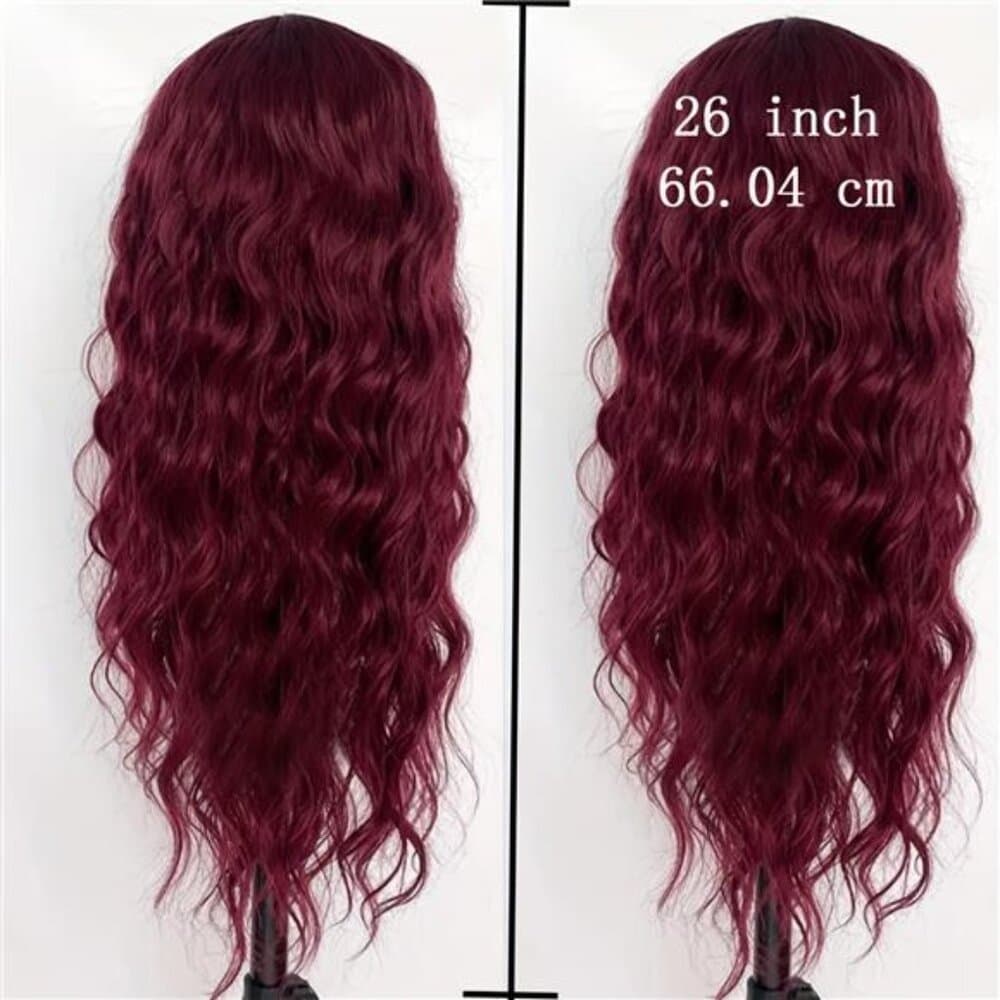 Dark Burgundy Red Full Wig!! - Thumbnail 3