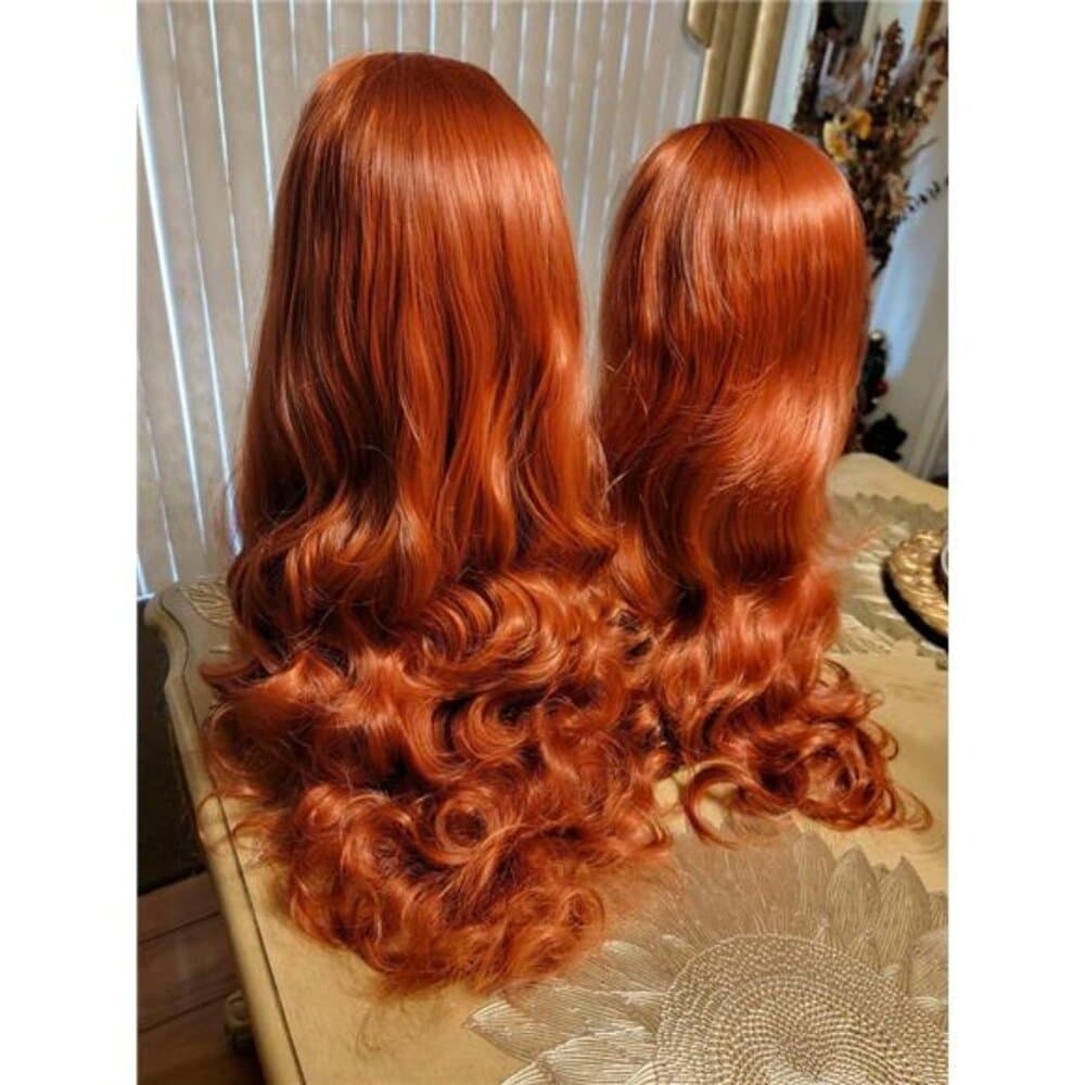 Copper Wavy Beauty Lace Front Wig inches!! - Thumbnail 7