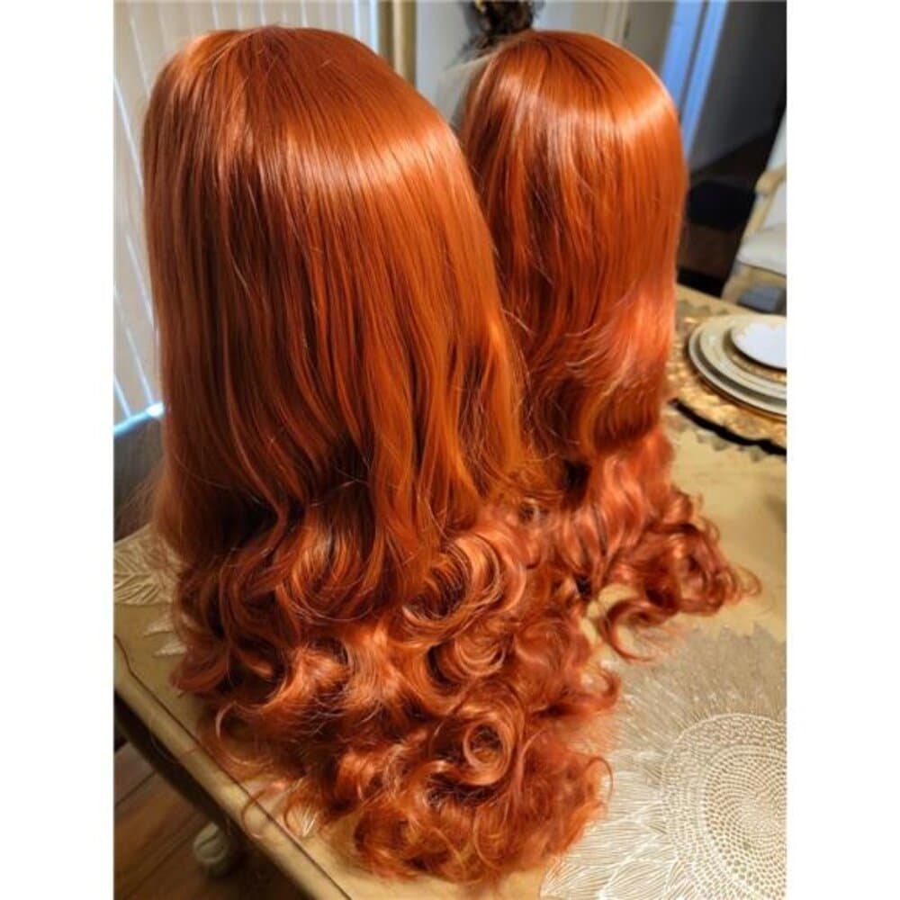 Copper Wavy Beauty Lace Front Wig inches!! - Thumbnail 4