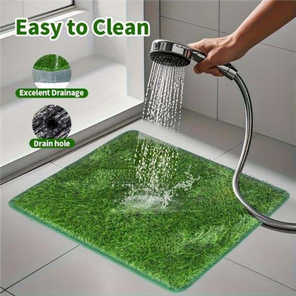 Washable Artificial Grass Dog Potty Trainer - Indoor/Outdoor & - Thumbnail 3