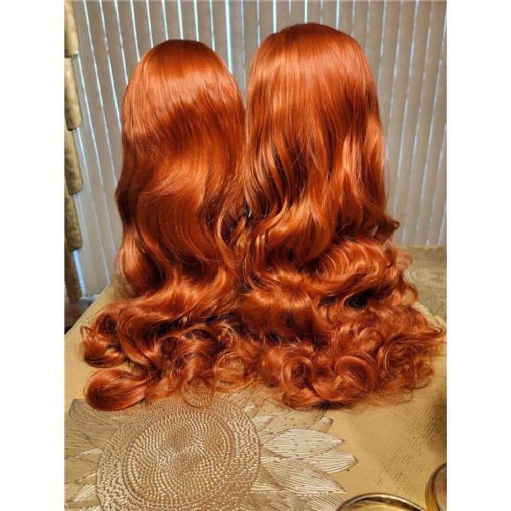 Copper Wavy Beauty Lace Front Wig inches!! - Thumbnail 8