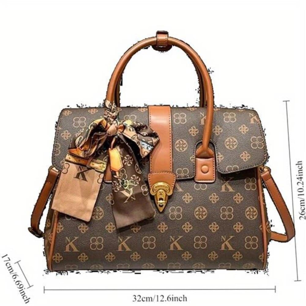 Elegant Large Tote Purse with Adjustable Strap - Thumbnail 3