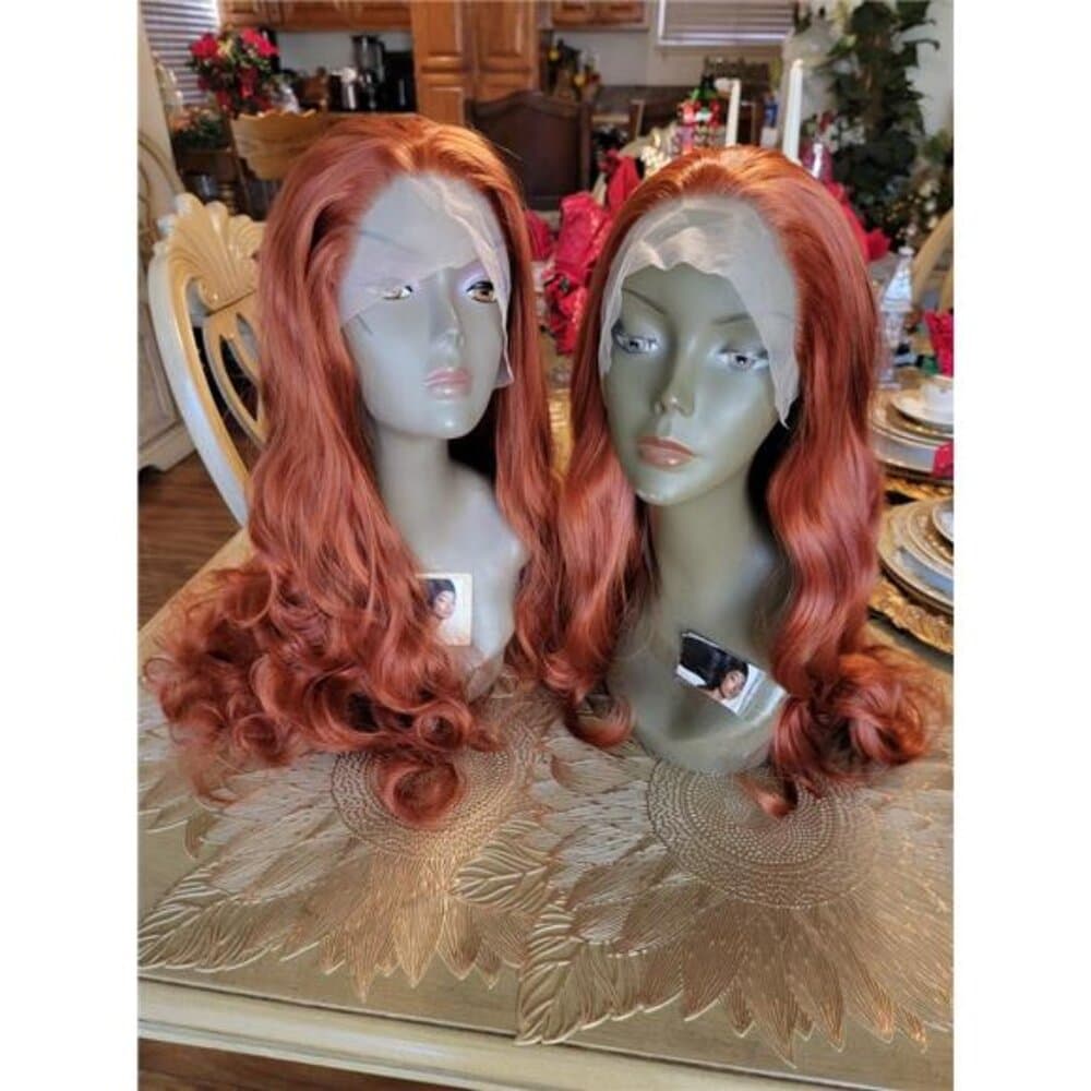 Copper Wavy Beauty Lace Front Wig inches!! - Thumbnail 3