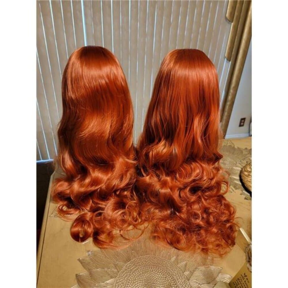 Copper Wavy Beauty Lace Front Wig inches!! - Thumbnail 9