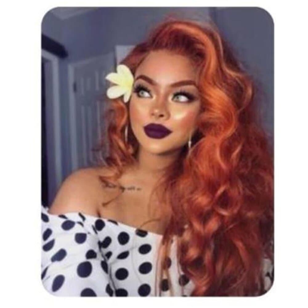 Copper Wavy Beauty Lace Front Wig inches!! - Thumbnail 12