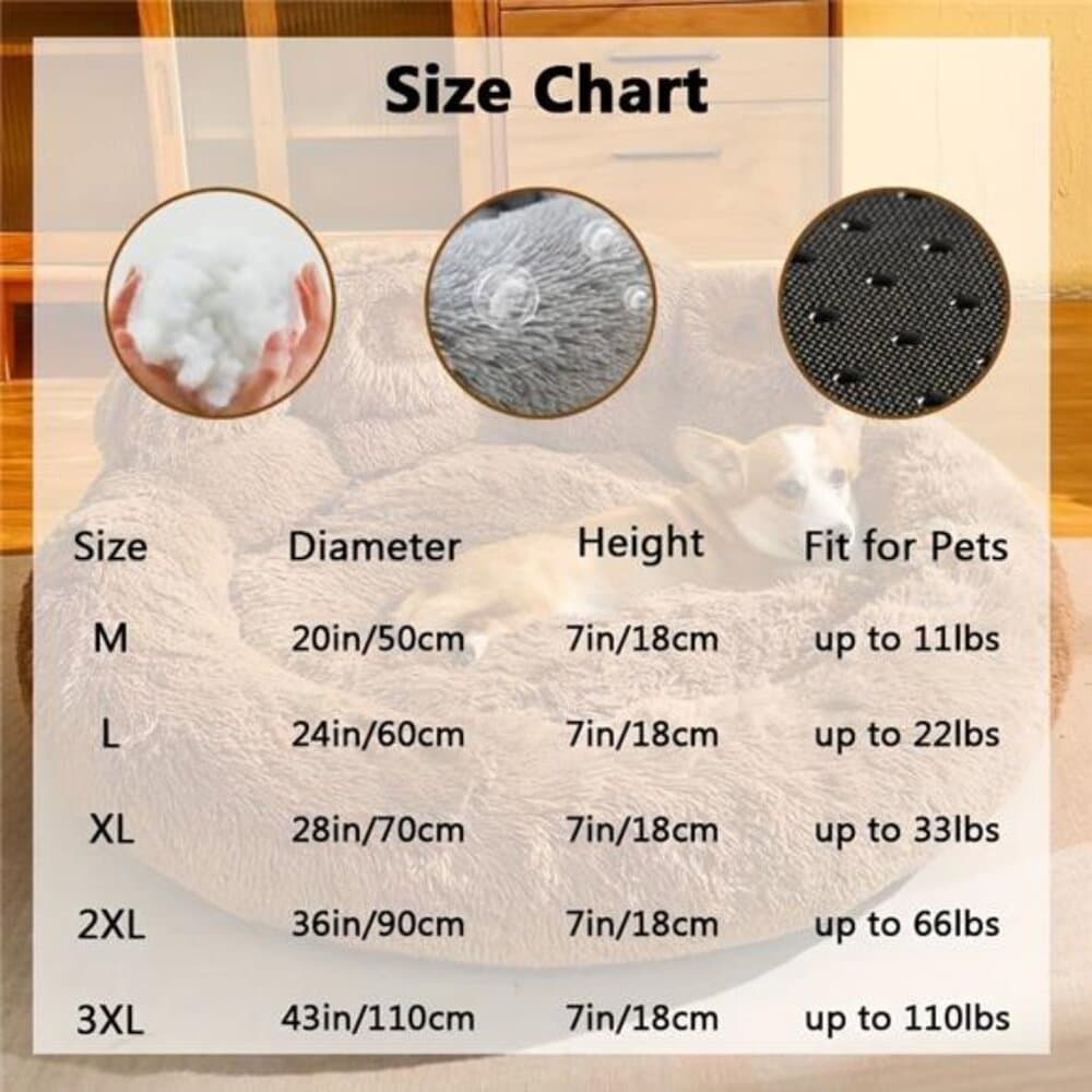 1pc Bear Paw Pet Bed for Dogs And Cats, Plush Pet Bed, Cute Warm Cozy Soft Dog - Thumbnail 3
