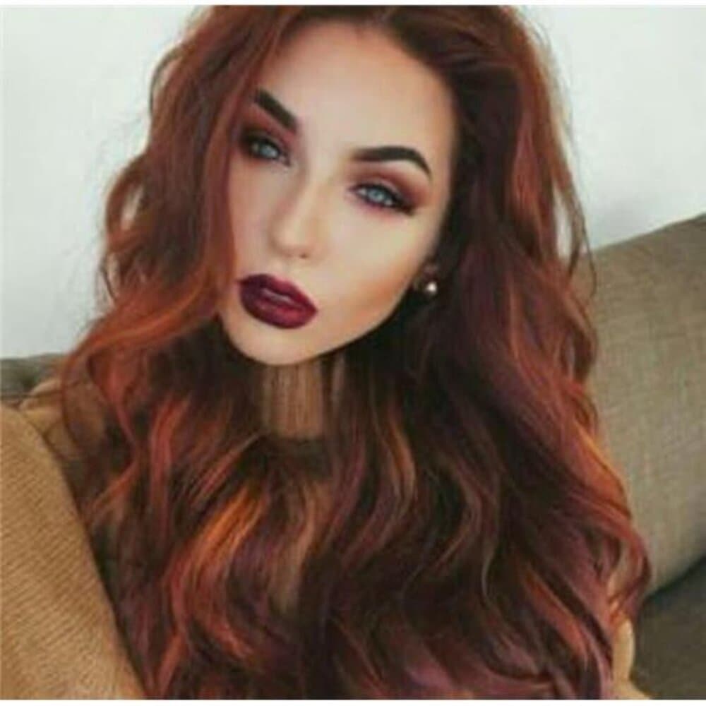 Copper Wavy Beauty Lace Front Wig inches!! - Thumbnail 13