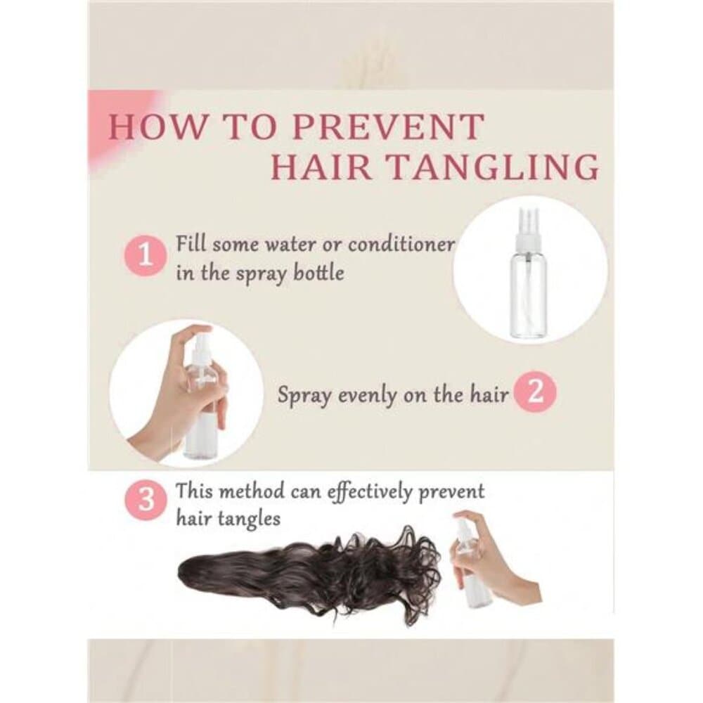 Claw Clip Ponytail Extension Curly Wavy Clip in Long Ponytails Hair - Thumbnail 6