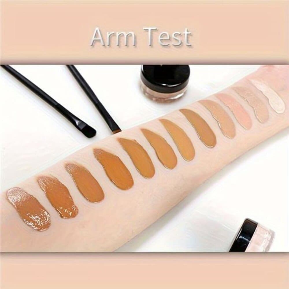 3pcs/set Longwear& Easy to Apply Cream Concealer Foundation, Waterproof Contour - Thumbnail 3