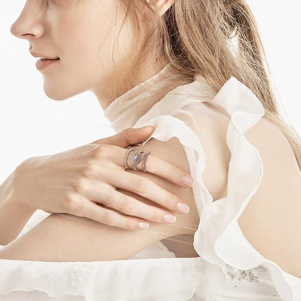 Beautiful Wedding Ring Set - Thumbnail 2